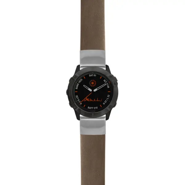 g.f6.st24 Main Brown StrapsCo Heavy Duty Leather Watch Band Strap 20mm