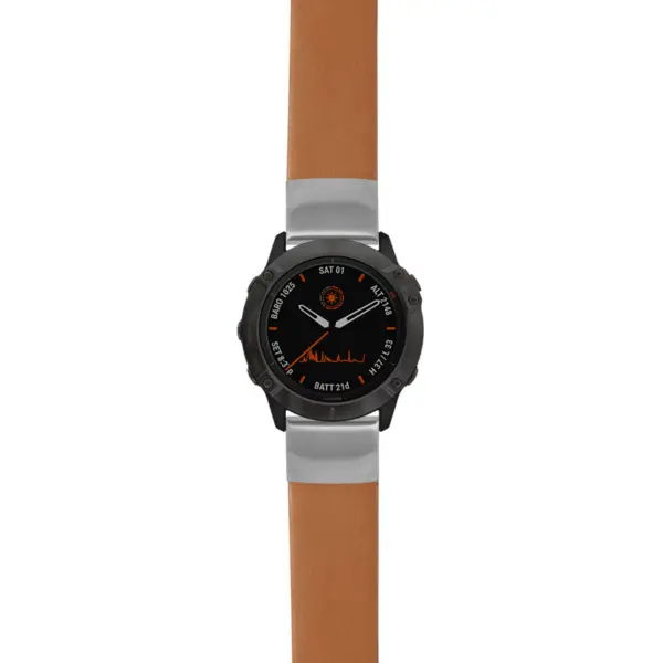 g.f6.st24 Main Tan StrapsCo Heavy Duty Leather Watch Band Strap 20mm