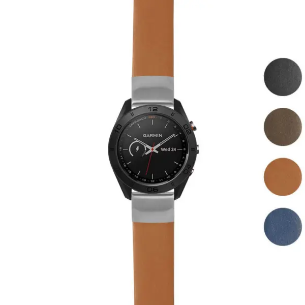 g.as60.st24 Gallery Tan StrapsCo Heavy Duty Leather Watch Band Strap 20mm