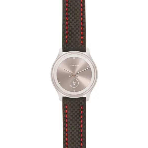 g.vspt.st25 Main Black & Red StrapsCo Heavy Duty Carbon Fiber Watch Strap 20mm