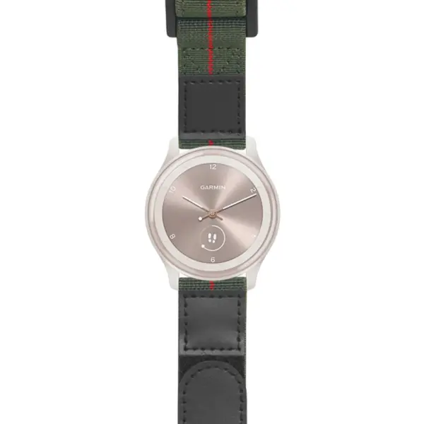 g.vspt.nt13 Main Green & Red StrapsCo Hook and Loop Explorer Watch Band Strap Nylon Velcro NATO 20mm