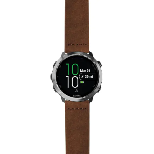 g.f645.st29 Main Brown StrapsCo Heavy Duty Suede Watch Strap 20mm