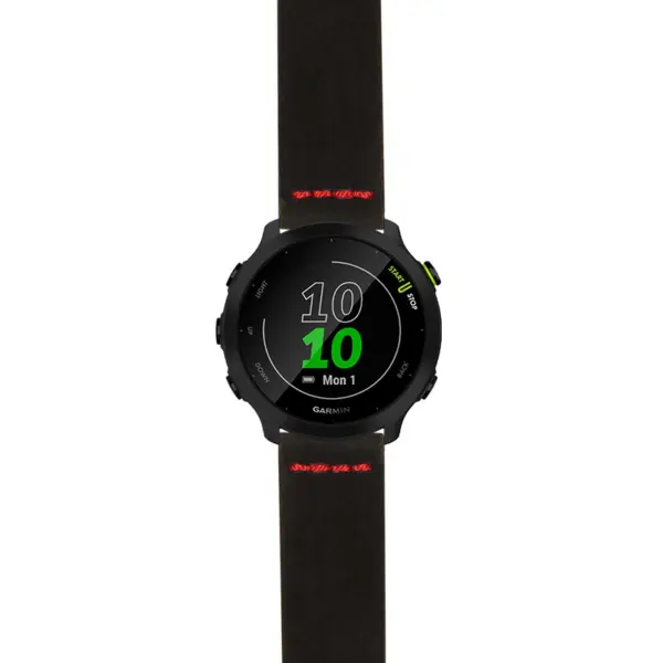 g.f55.st29 Main Black & Red StrapsCo Heavy Duty Suede Watch Strap 20mm