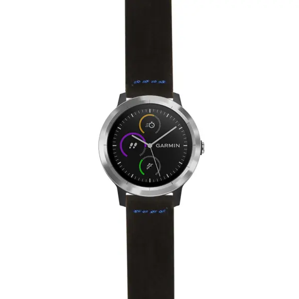 g.viv3.st29 Main Black & Blue StrapsCo Heavy Duty Suede Watch Strap 20mm