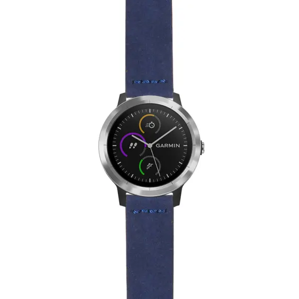 g.viv3.st29 Main Blue StrapsCo Heavy Duty Suede Watch Strap 20mm