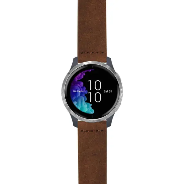 g.venu.st29 Main Brown StrapsCo Heavy Duty Suede Watch Strap 20mm