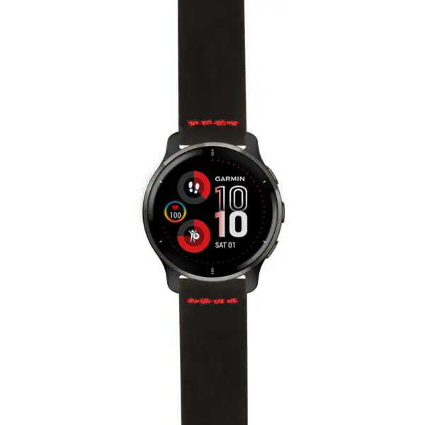 g.v2p.st29 Main Black & Red StrapsCo Heavy Duty Suede Watch Strap 20mm