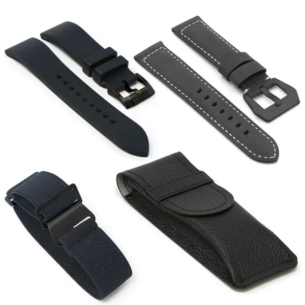 gb11.1 Black The Premium Black Buckle Holiday Gift Bundle 20mm 22mm