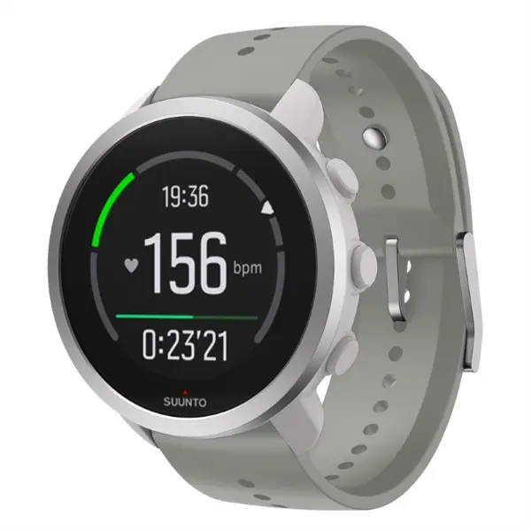 su.r32.7 Main Light grey StrapsCo Active Band Watch Strap for Suunto 5 Peak 22mm