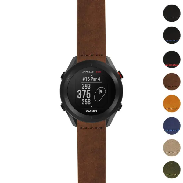 g.as12.st29 Gallery Brown StrapsCo Heavy Duty Suede Watch Strap 20mm