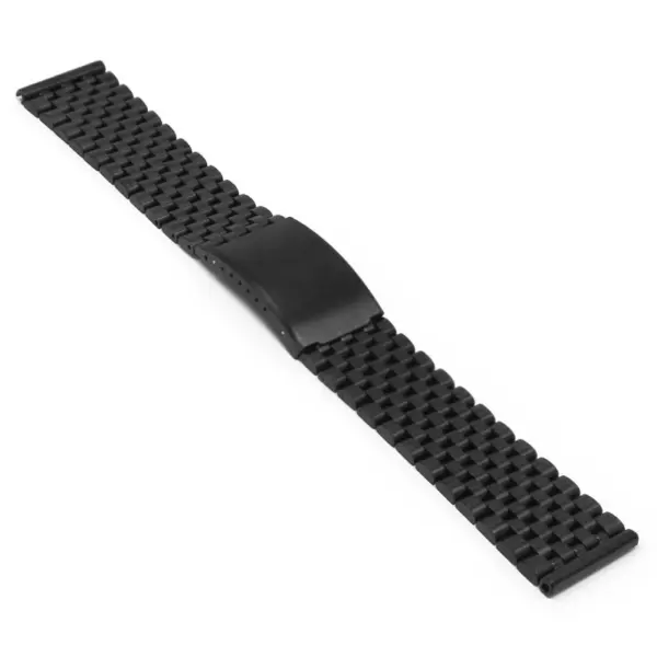 m.bd2 .mb Angle Black StrapsCo Stainless Steel Vintage Beads of Rice Bracelet Quick Release Strap 18mm 19mm 20mm 21mm 22mm 1