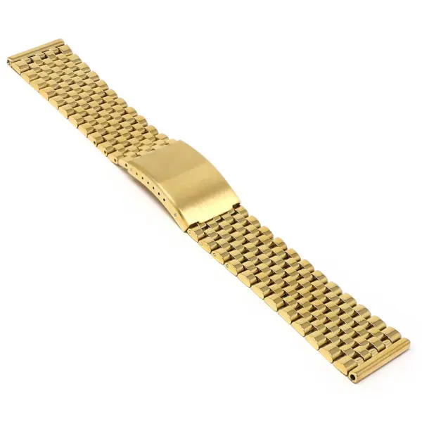 m.bd2 .yg Angle Yellow Gold StrapsCo Stainless Steel Vintage Beads of Rice Bracelet Quick Release Strap 18mm 19mm 20mm 21mm 22mm 1