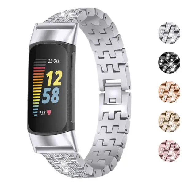 Pave Bracelet For Fitbit Charge 6 #1