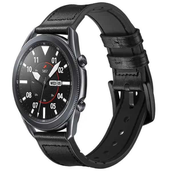 Leather Hybrid Strap For Garmin Vivoactive 4 #4