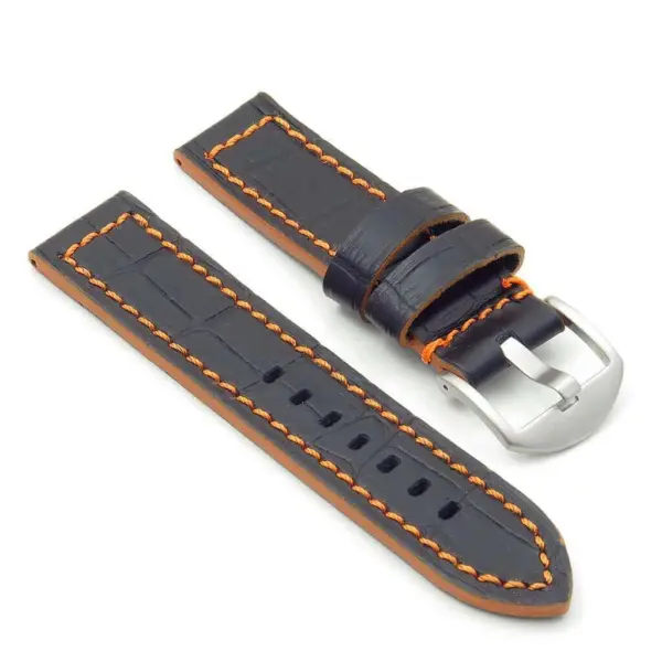 ColorBlock Crocodile Strap For Garmin Forerunner 570 - 42mm #7