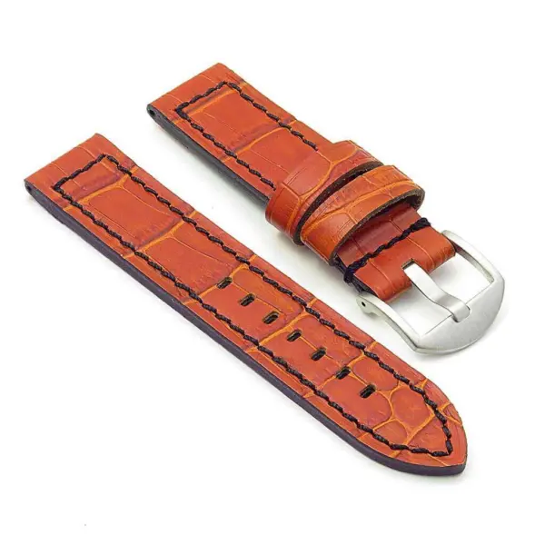 ColorBlock Crocodile Strap For Garmin Forerunner 570 - 42mm #12
