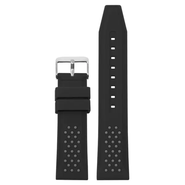 Contrasting Perforated Rubber Strap For MoonSwatch #5