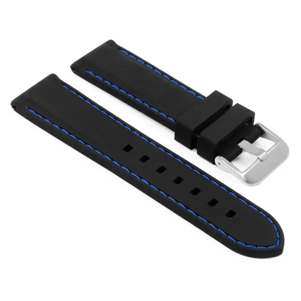 Rubber Strap with Stitching For MoonSwatch #43