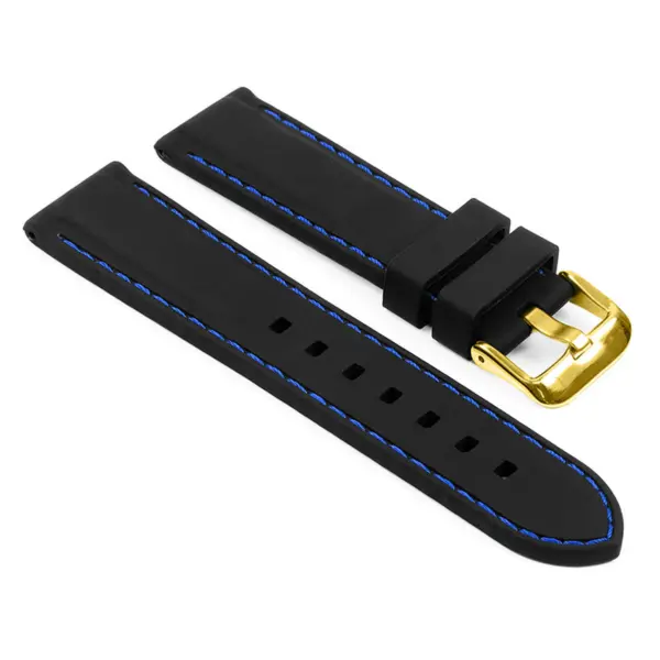 Rubber Strap with Stitching For MoonSwatch #40