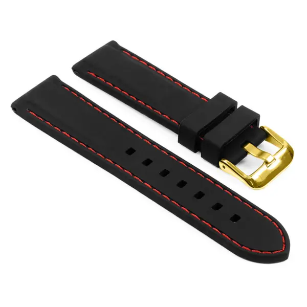 Rubber Strap with Stitching For MoonSwatch #35