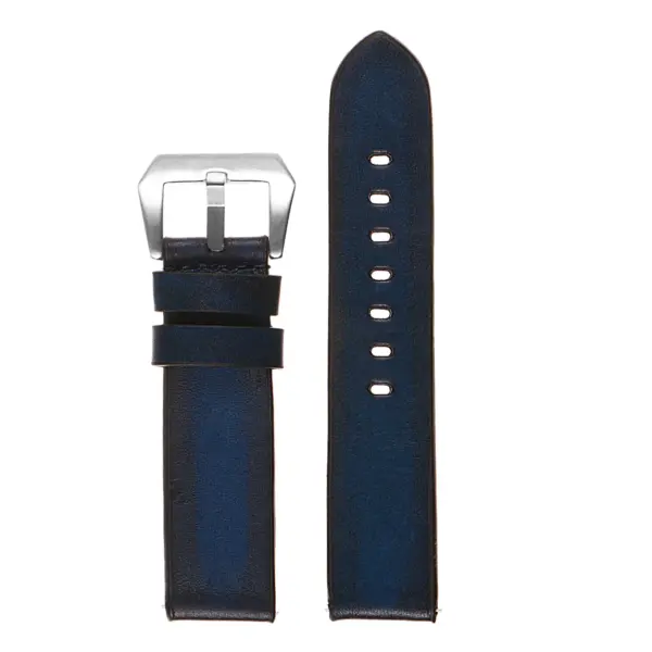 Vintage Faded Leather Strap For MoonSwatch #7