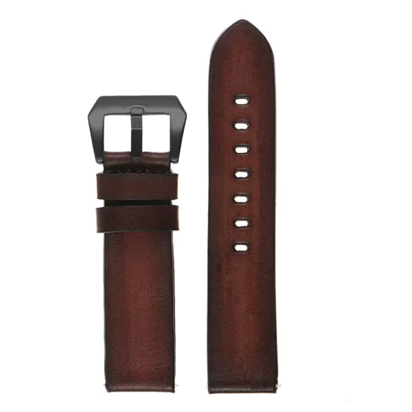 Vintage Faded Leather Strap For MoonSwatch #15