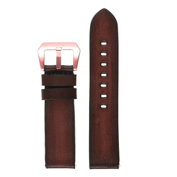 Vintage Faded Leather Strap For MoonSwatch #16
