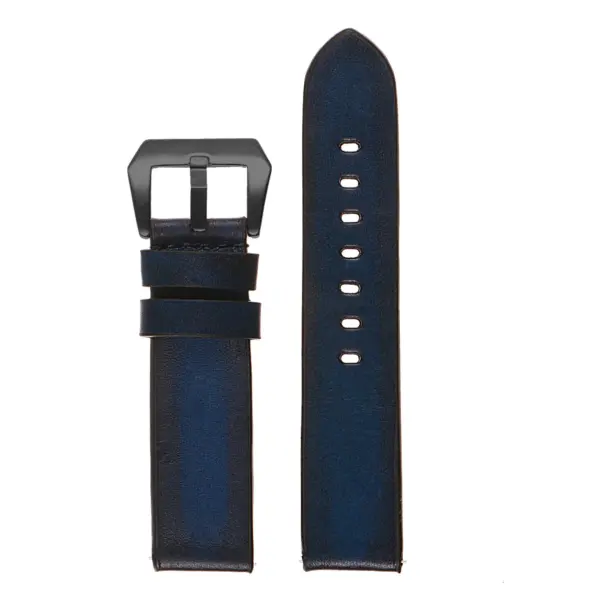 Vintage Faded Leather Strap For MoonSwatch #19