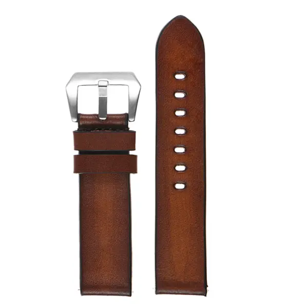 Vintage Faded Leather Strap For MoonSwatch #23