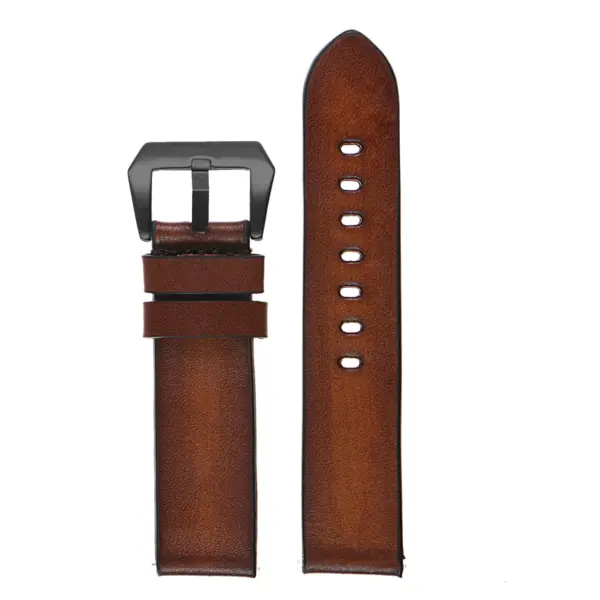 Vintage Faded Leather Strap For MoonSwatch #24