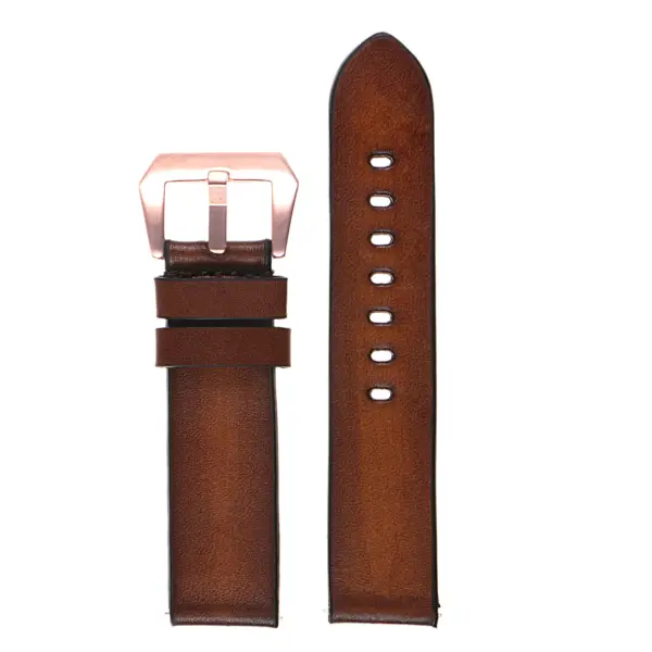 Vintage Faded Leather Strap For MoonSwatch #25
