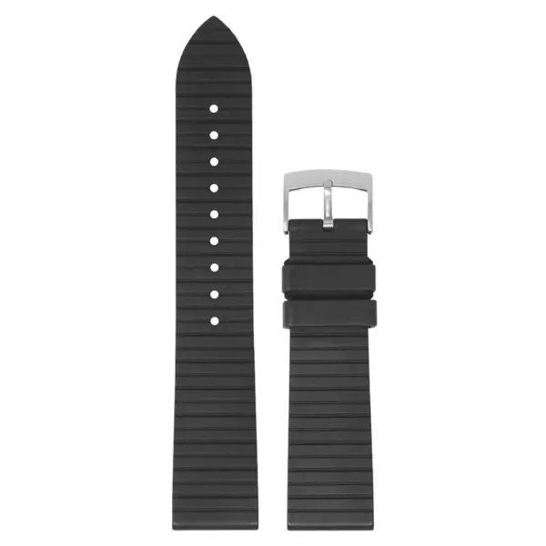 DASSARI Groove Stripe FKM Rubber Sport Strap For MoonSwatch #5