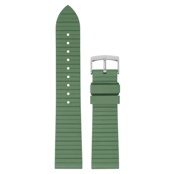 DASSARI Groove Stripe FKM Rubber Sport Strap For MoonSwatch #8