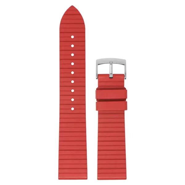 DASSARI Groove Stripe FKM Rubber Sport Strap For MoonSwatch #9