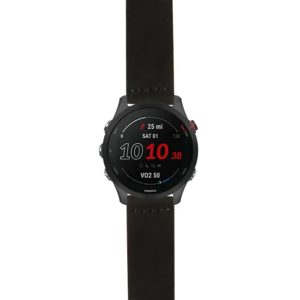 g.f255.st29 Main Black StrapsCo Heavy Duty Suede Watch Strap 20mm