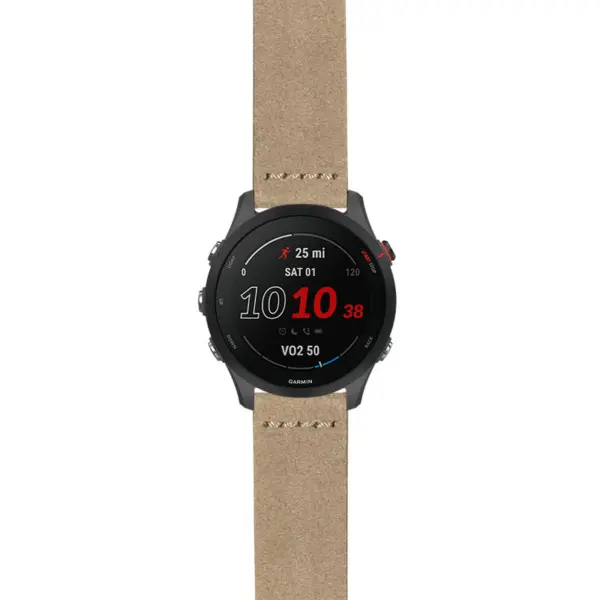 g.f255.st29 Main Grey StrapsCo Heavy Duty Suede Watch Strap 20mm