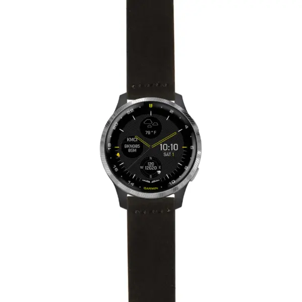 g.d2a.st29 Main Black StrapsCo Heavy Duty Suede Watch Strap 20mm
