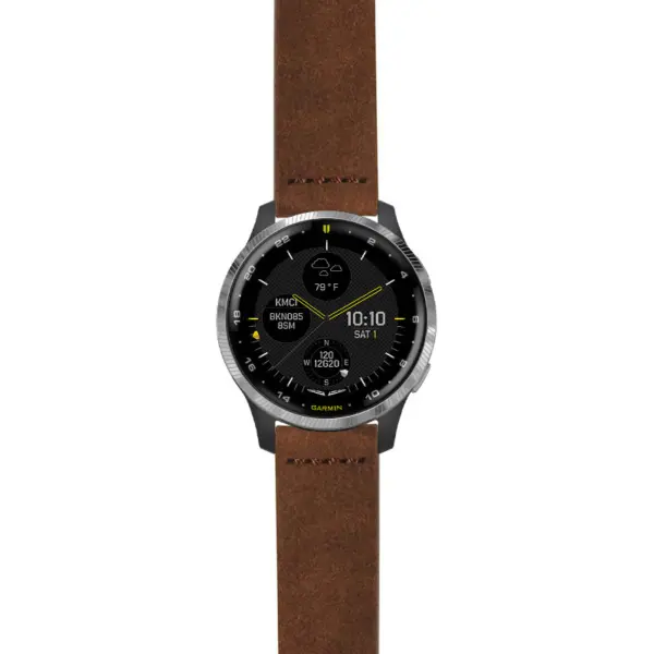g.d2a.st29 Main Brown StrapsCo Heavy Duty Suede Watch Strap 20mm