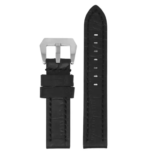 Heavy Duty Vintage Crocodile Leather Strap #4