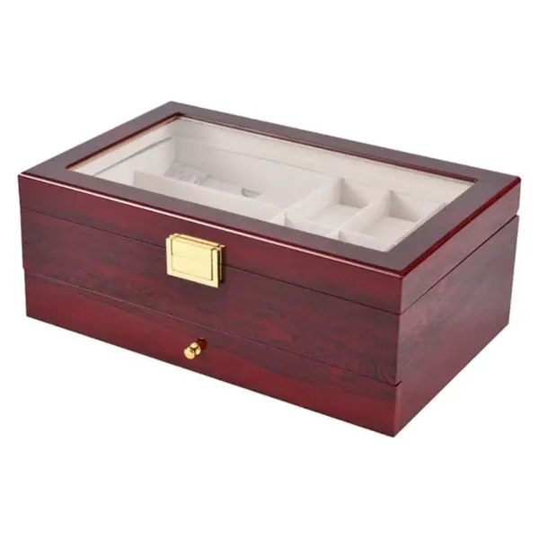 Cherry Double Layer Combination Watch, Sunglasses & Jewelry Box #2