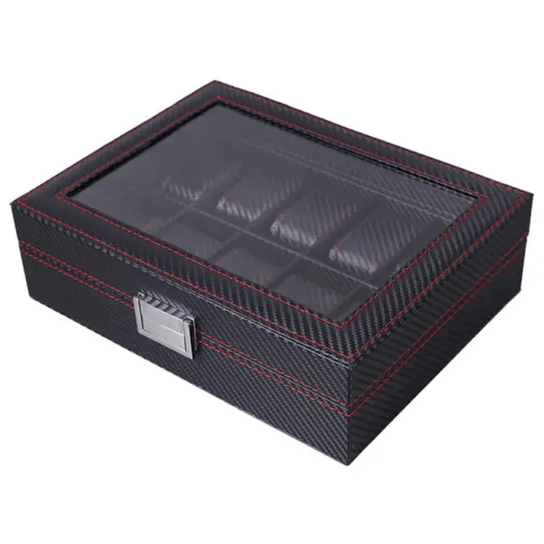 Carbon Fiber Watch & Sunglasses Storage for 6 Watches #2