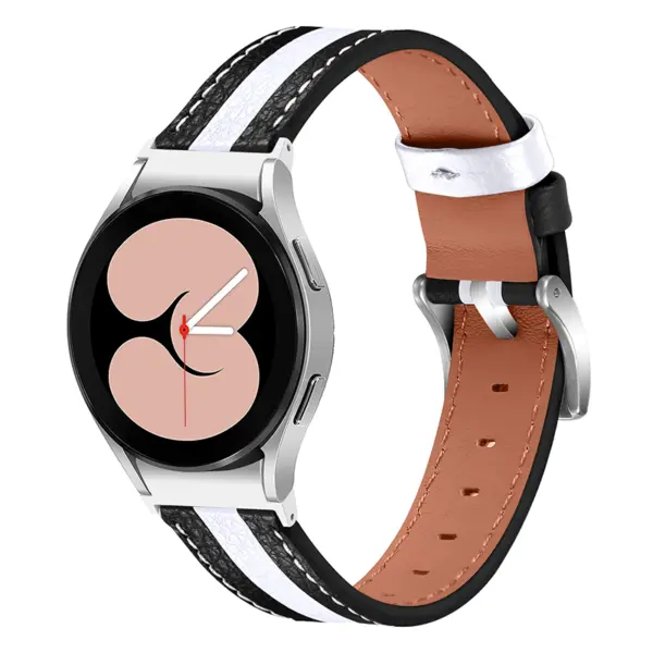 Leather Racing Strap For Samsung Galaxy Watch 6 #3