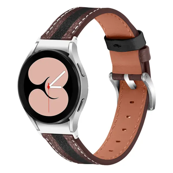 Leather Racing Strap For Samsung Galaxy Watch 6 #4