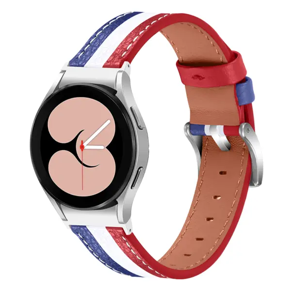 Leather Racing Strap For Samsung Galaxy Watch 6 #6