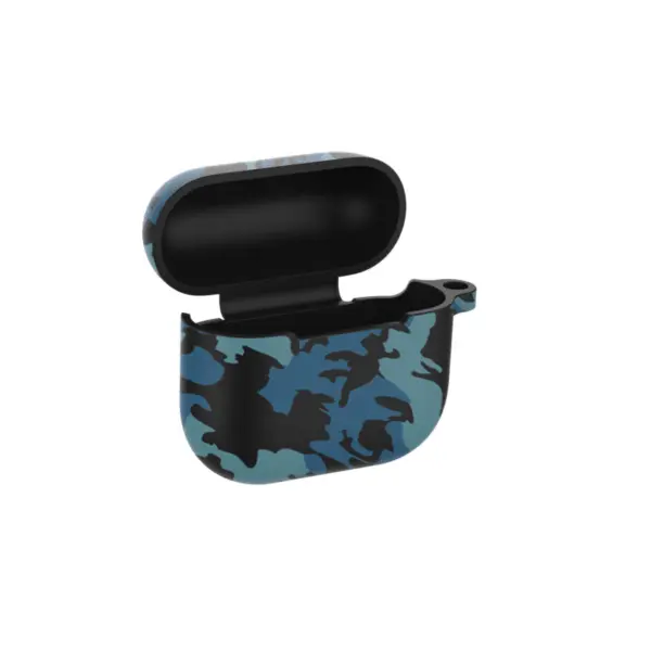 a.ap1 .5 Angle Blue Camo StrapsCo Pattern Silicone Rubber Case Cover for Apple AirPods Pro