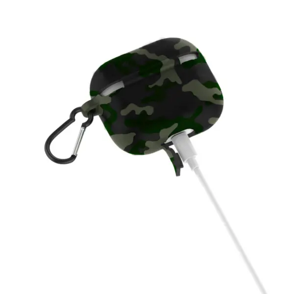 a.ap1 .11 Alt Green Camo StrapsCo Pattern Silicone Rubber Case Cover for Apple AirPods Pro