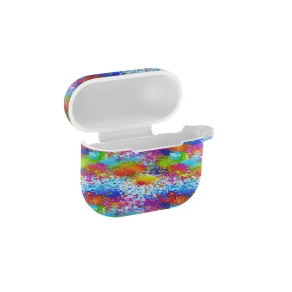 a.ap1 .a Angle Paint Splatter StrapsCo Pattern Silicone Rubber Case Cover for Apple AirPods Pro
