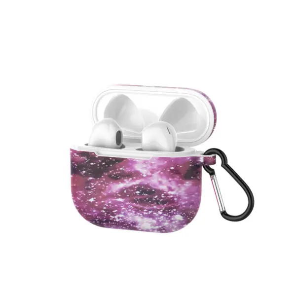 a.ap1 .c Main Nebula StrapsCo Pattern Silicone Rubber Case Cover for Apple AirPods Pro