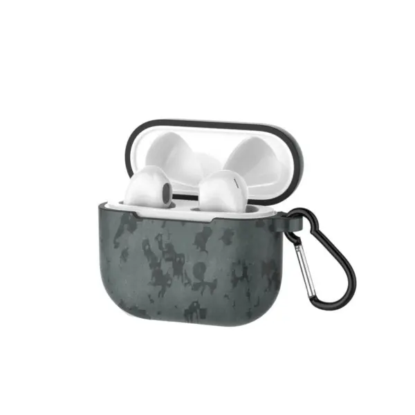 a.ap1 .7 Main Concrete StrapsCo Pattern Silicone Rubber Case Cover for Apple AirPods Pro