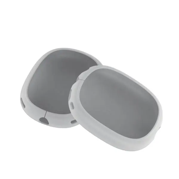 a.ap2 .7 Main Grey StrapsCo Smooth Silicone Rubber Earphone Covers for Apple AirPods Max